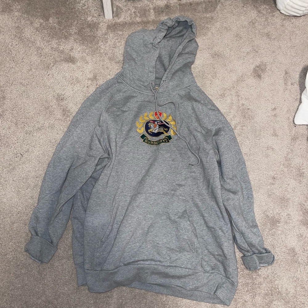 Grey Burberry oversized sweatshirt